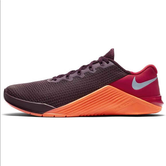 🏵NEW Nike Metcon 5 Maroon Orange🏵 - Picture 2 of 13